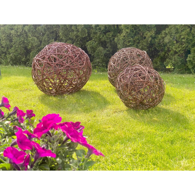 Kula wiklinowa piłka wiklinowa kula ogrodowa - 60 cm.